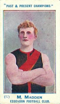 1905 Wills's Past & Present Champions #27 Michael Madden Front